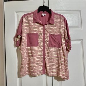 Lularoe Button Down - washed and dried